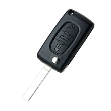 3 Buttons 433mhz Car Key For PEUGEOT CITROEN VA2 Blade Auto Car Remote Key Replacement With Battery PCF7961 Chip