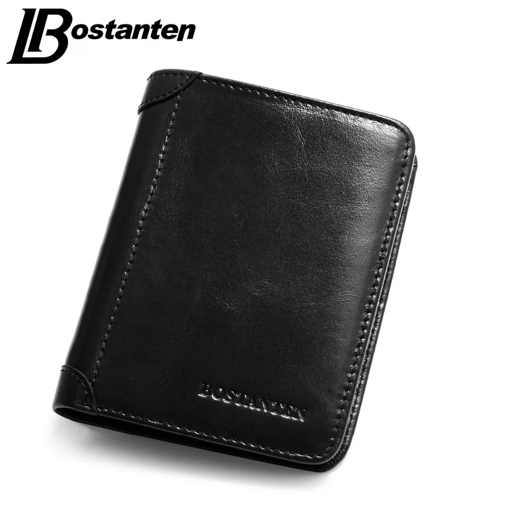 BOSTANTEN Brand Men Wallets Dollar Price Purse Genuine Leather Wallet