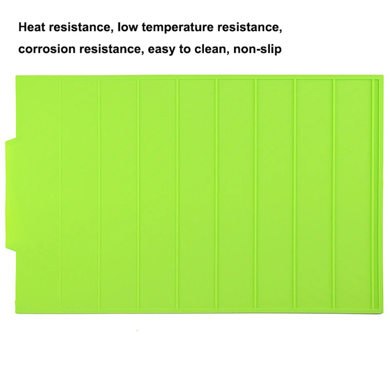  Rectangle Silicone Dish Drying Mat Heat Resistant Tableware Dishwaser Dinnerware Durable Table Pad 