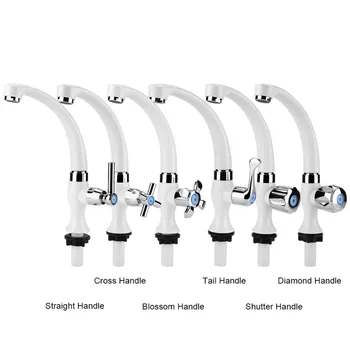 

G1/2 Single Cold Faucet Water Tap Kitchen Sink Bathroom Basin Accessories Single Cold Water Tap ABS Plastic