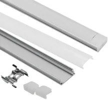 10pcs 1M Aluminum Channel for surface and recessed LED strip installation Aluminum Profile with Cover End Caps Mounting Clips 10pcs 1M Aluminum Channel for surface and recessed LED strip installation Aluminum Profile with Cover End Caps Mounting Clips