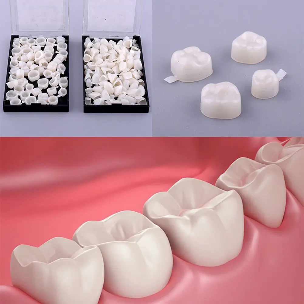 50 шт. стоматология оральный стоматологический временный Задний Передний зубы Корона зуб