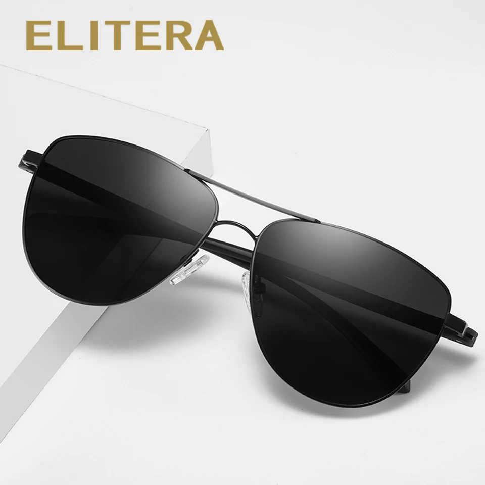 Женские и мужские солнцезащитные очки ELITERA поляризационные в оправе кошачий глаз