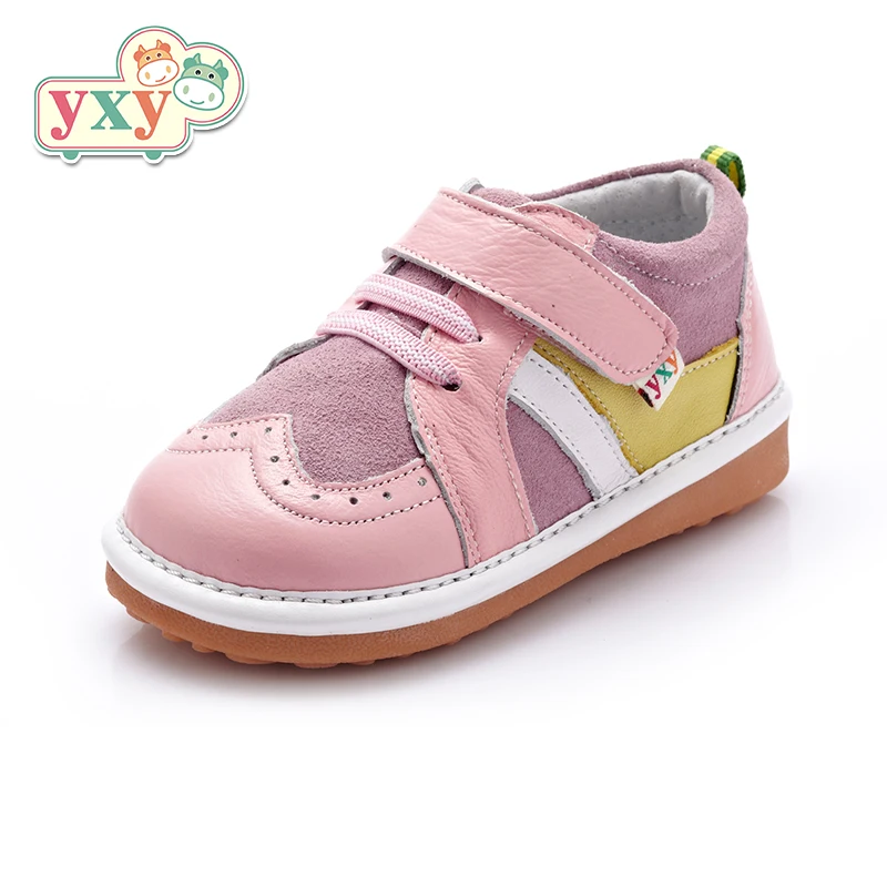 YXY/весенне-Осенняя обувь из натуральной кожи с мягкой подошвой для маленьких мальчиков и девочек, нескользящая подошва, детская