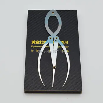 

Tattoo Eyebrow stainless steel Three points Positioning Balance ruler gold proportion scale face eyebrow Site Positioning ruler