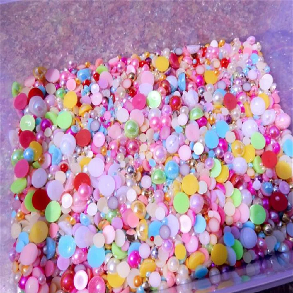 Искусственный полукруглый жемчуг из АБС пластика 1 5 12 мм|pearls for nails|pearl beadspearl pearls |