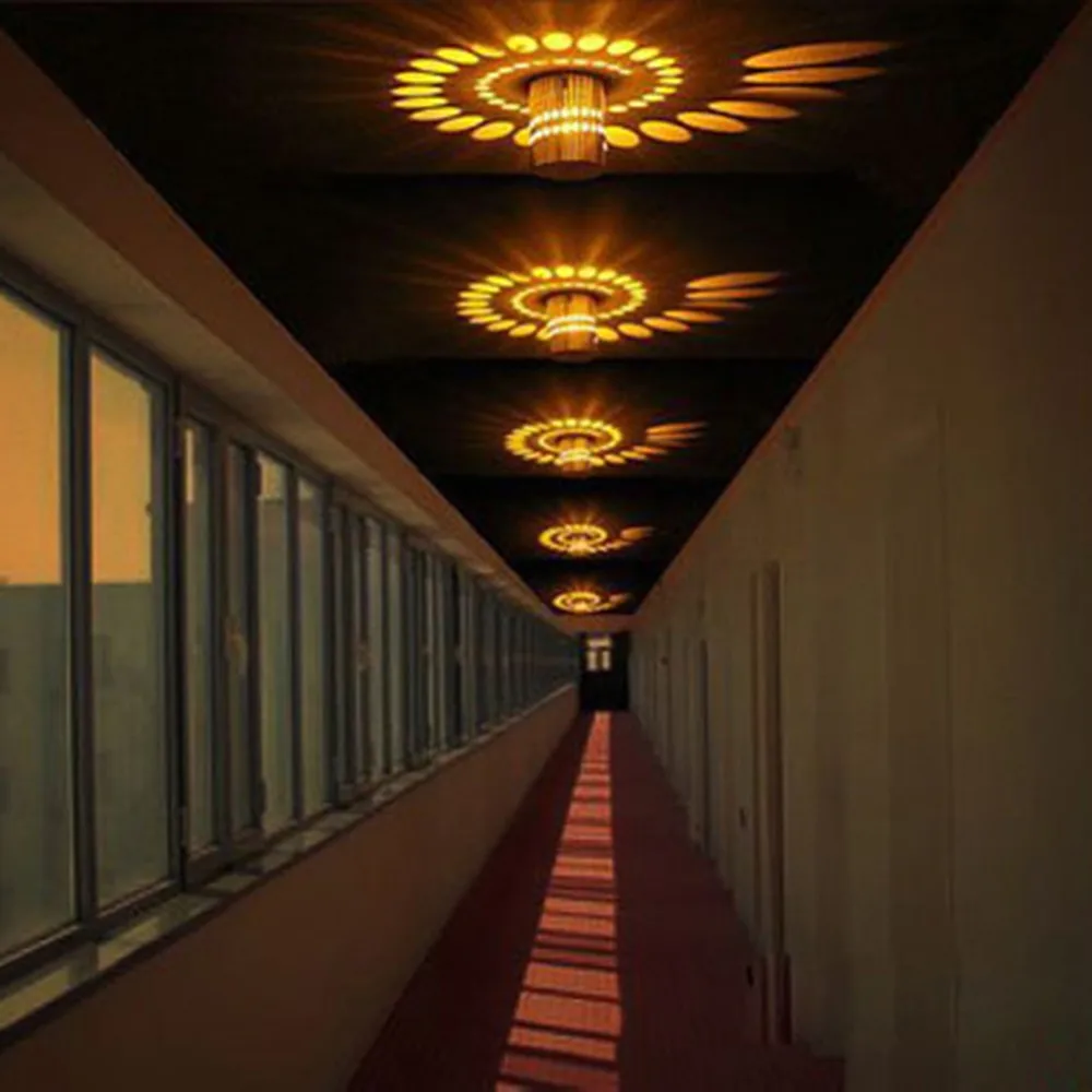 Lâmpada de Parede Luzes de Efeito de Espiral Espiral com Controlador Ktv e bar e decoração de Sala de Estar e hl Cor para Moderno Luz Conduzida da Parede com Controlador 110 V e 220 v 3 w 13 Cheap light led wall