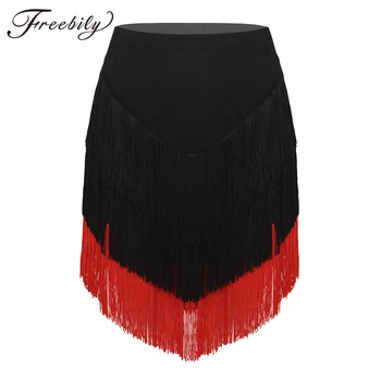 

Tassel Fringe Latin Dance Skirt for Women Adlut Cha Cha/Rumba/Samba/Tango Dresses for Dancing Practice/Performamnce Dancewear