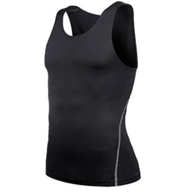 

LANBAOSI Men Clothes 2019 Tank Top Compression Running Vest Tanktops Fitness Workout Bodybuilding Quick Dry Stretch Gym Tank Top