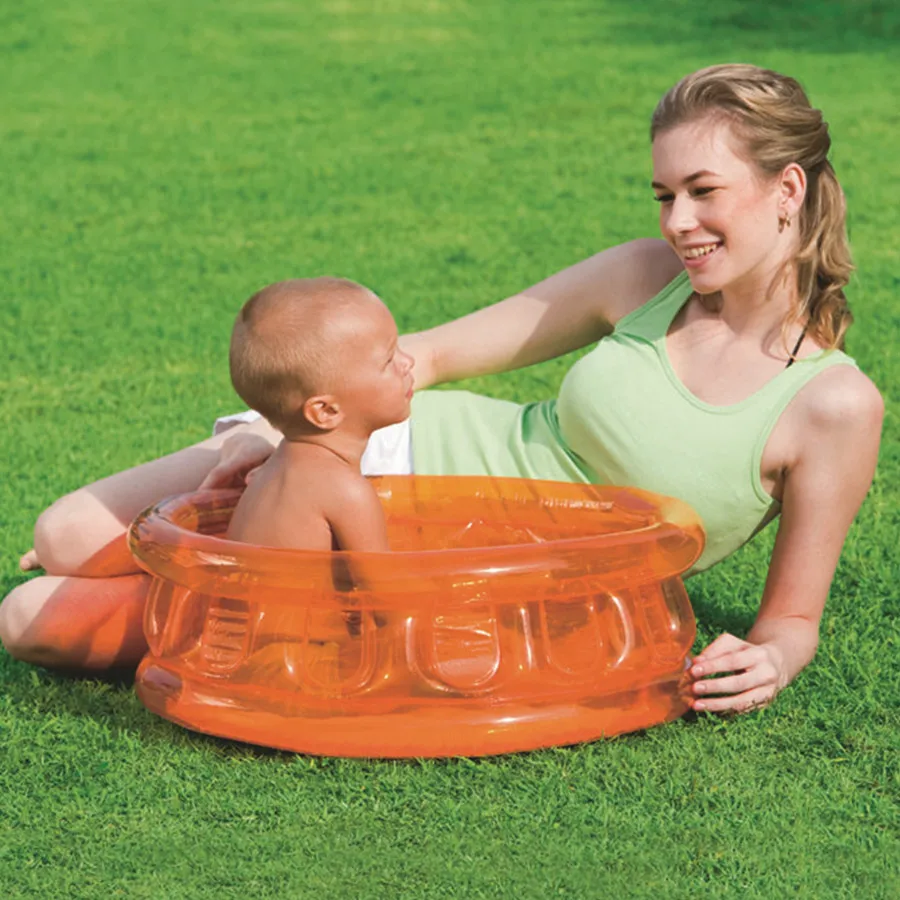 

High Quality Small size Plastic inflatable Bathroom Baby Bath Pool inflatable Paddling pool inflatable infant tub Air Mattresses