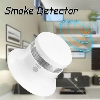 

Portable Wireless Smoke Alarm Detector Sensor Hoisting Mounted Wall Mounted for Fires Sound Alarm Home Security Alarm System