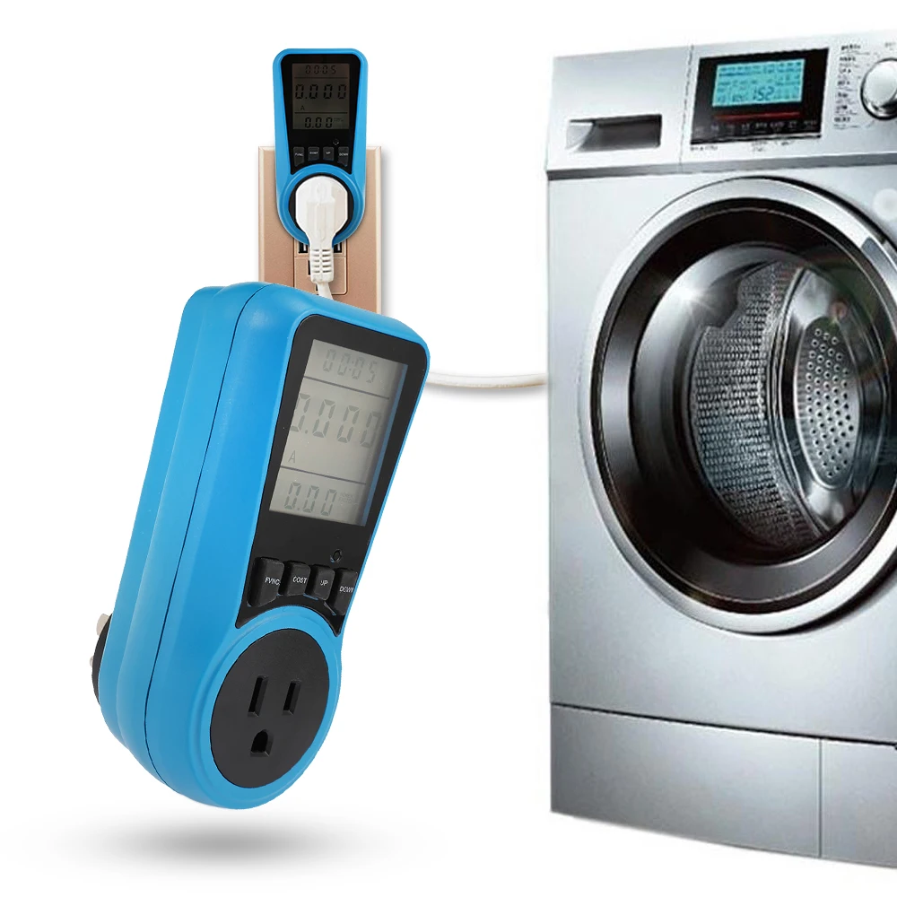 Household Power Meter Measuring Outlet Socket Electricity Usage Monitor