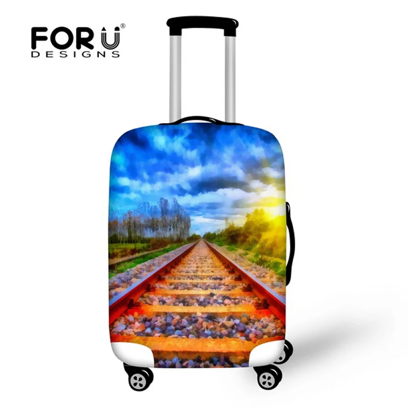 

FORUDESIGNS Thickened Luggages Protective Cover for 18-30 Inch Trolley Cases Waterproof Elastic Suitcases Bag Dust Rain Covers