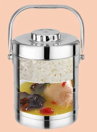 

1.6L Lunch Stainless Steel Lunch Box with handle for Food Container insulation Student box Dinnerware