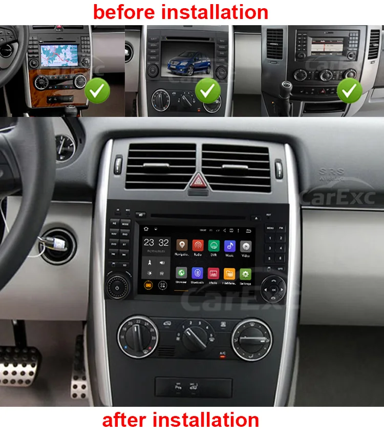 Clearance Android9.0 7 Inch Car DVD Player Stereo System For Mercedes/Benz/Sprinter/W169/B200/B-classA160 BT WIFI Radio GPS BT USB 0