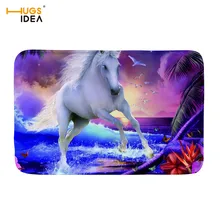 HUGSIDEA мягкий ковер для Гостиная дома Bedroon Crazy Horse 3D принт фланель ковры Ванная комната Противоскользящие коврики коврик толщиной коврик