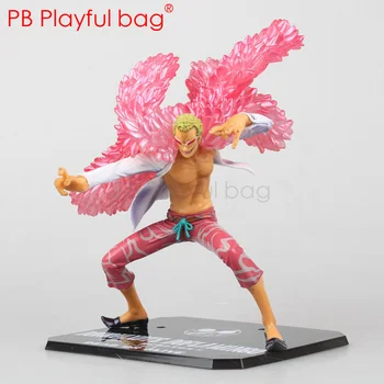 

Doflamingo Action figure Delicate detail depiction 19cm character model Ainmation fans's collections Children gifts HA12