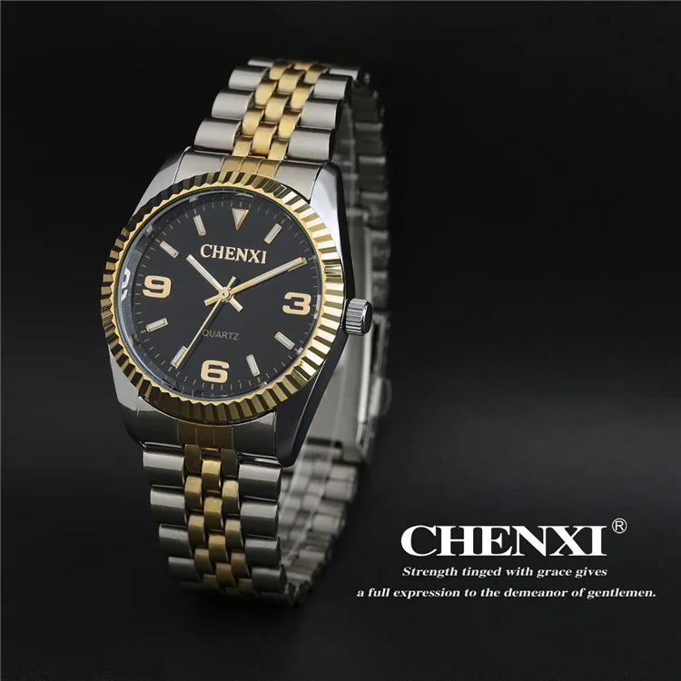 CHENXI Top Brand Watch Ladies Quartz-Watches Women& Men Simple Dial Lovers' Quartz Fashion Leisure Wristwatches Relogio Feminino 