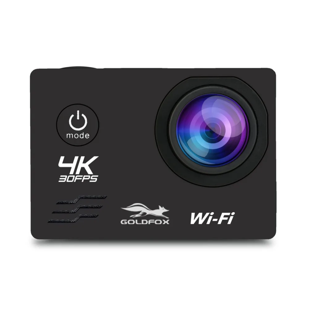 4K экшн Камера WiFi 2 дюйма ЖК-дисплей Экран 1080P 16MP 170D широкий широкоугольный объектив с фокусным расстоянием Водонепроницаемый корпус для подводной Камера для Спорт на открытом воздухе