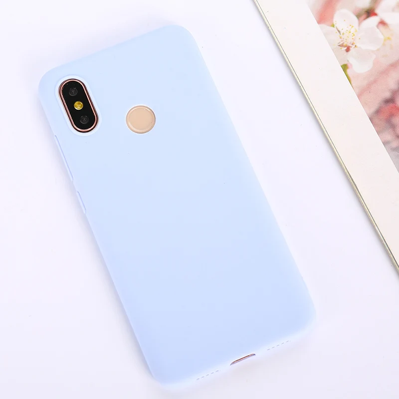 Чехол яркого цвета для Xiaomi mi 9, 8 Lite, 6X, A2, A1, 5X, Max, 3, мягкий силиконовый чехол, красный цвет, mi Note 6 Pro, 7, 5A, красный цвет, mi 5 Plus, красный цвет, mi Note 5, 4X, 4A - Цвет: Purple