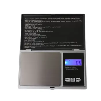 

1000g/0.1g LCD Digital Pocket Scale Jewelry Gram Balance Weight Scale Portable Drop Ship W2952001