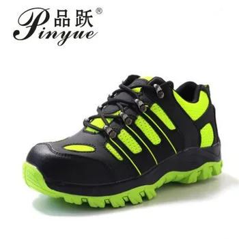 

plus size men casual breathable mesh steel toe covers work safety shoes non-slip platform anti-puncture tooling protective boots