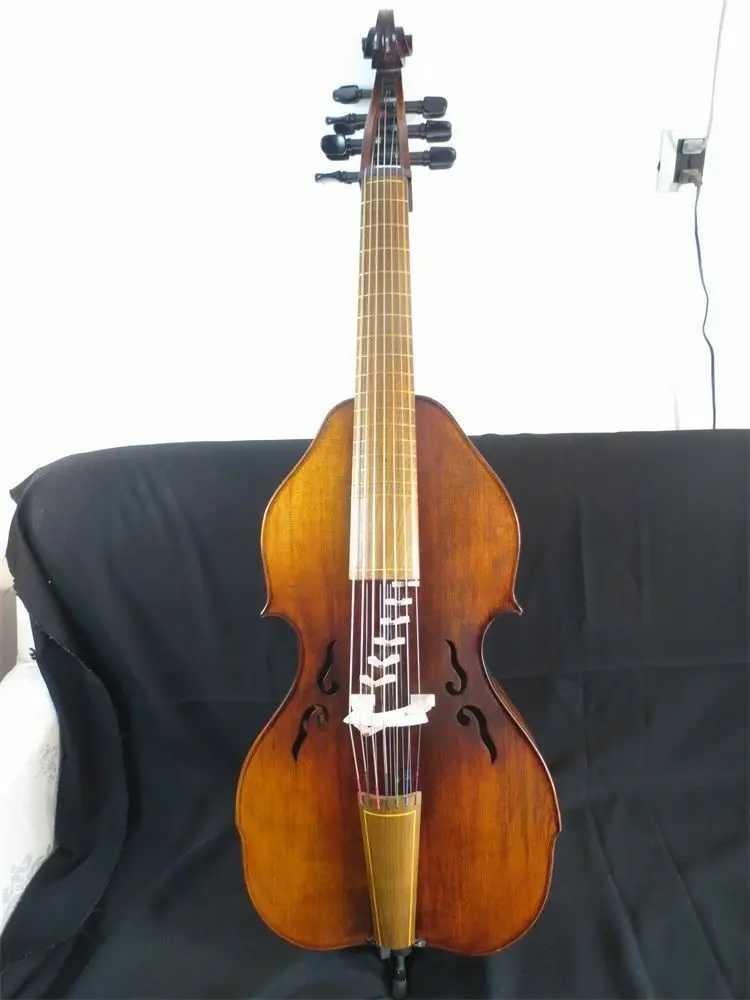 Копия песни старый 14 string 25 1/" viola da gamba с 7 мостами установить лады