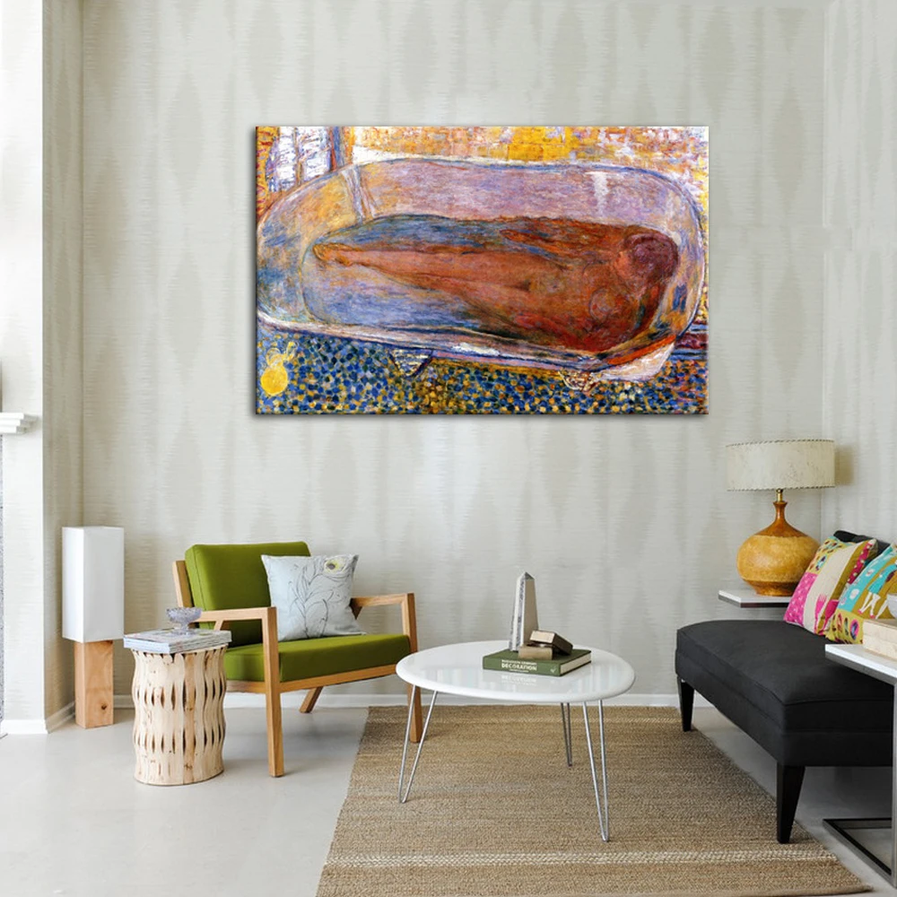 حمام كبير ، عارية بيير bonnard النفط الطلاء على قماش ل غرفة المعيشة الديكور حمام كبير ، عارية بيير bonnard النفط الطلاء على قماش ل غرفة المعيشة الديكور