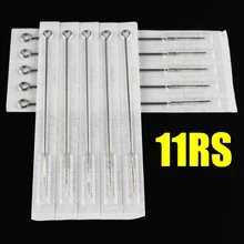 OPHIR 50 шт 11RS машина татуировки стерильные одноразовые иглы_ TA097(11RS)-50x