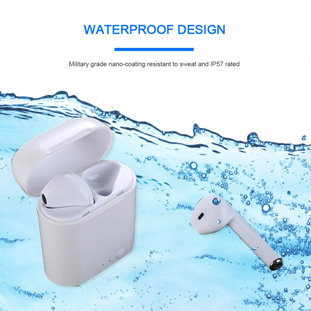 

I7s TWS 5.0 Wireless Bluetooth Earphone Stereo Earbud Headset with Charging Box for All Bluetooth Tablet Smart Phone Earphone