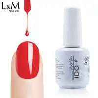 12 or 24 Pcs IDO Gelpolish 15ml Free Shipping Soak Off Led Uv Nail Gel Polish Set (10colors +Base +Top) Art Gel Nails Brands