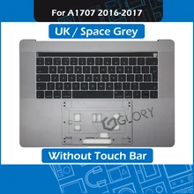 Космический серый A1707 Топ Чехол w/Британская раскладка клавиатуры для Macbook Pro retina 1" Touch Bar A1707 Подставка для рук год