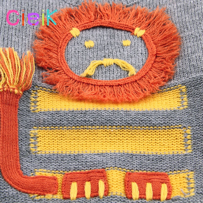 CieiK Knitted Baby Sweater Cartoon Lion Girl Winter Photography Clothes Spring Newborn Boys Kleding Cardigan Child meisje Kids  (17)