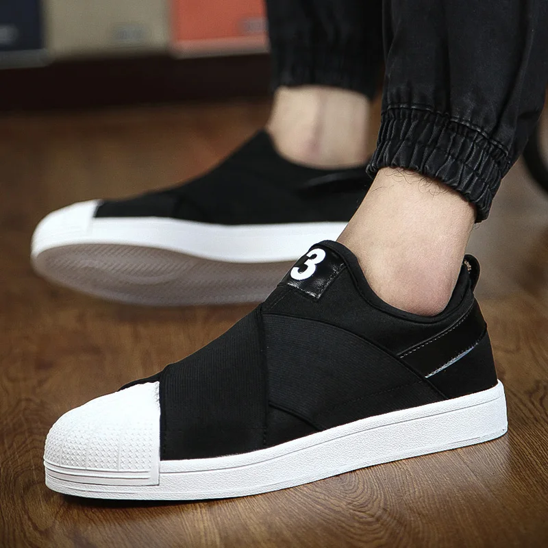 Masculinos Tênis black white Black Adulto Marisco Respirável Sapatos Maré Ad449 Tenis Homens Elástico Flowers Casuais Masculino YwCdCg