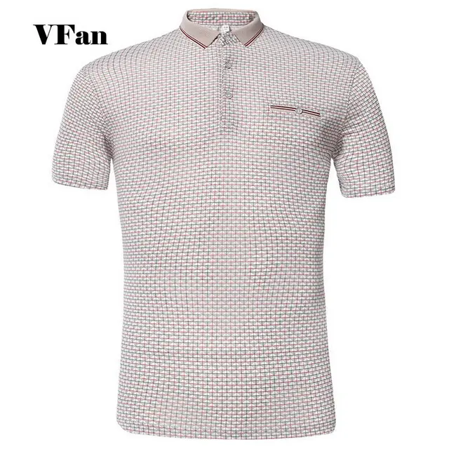 Buy Men Stripe Polo Shirts None Iron Polyester 2016