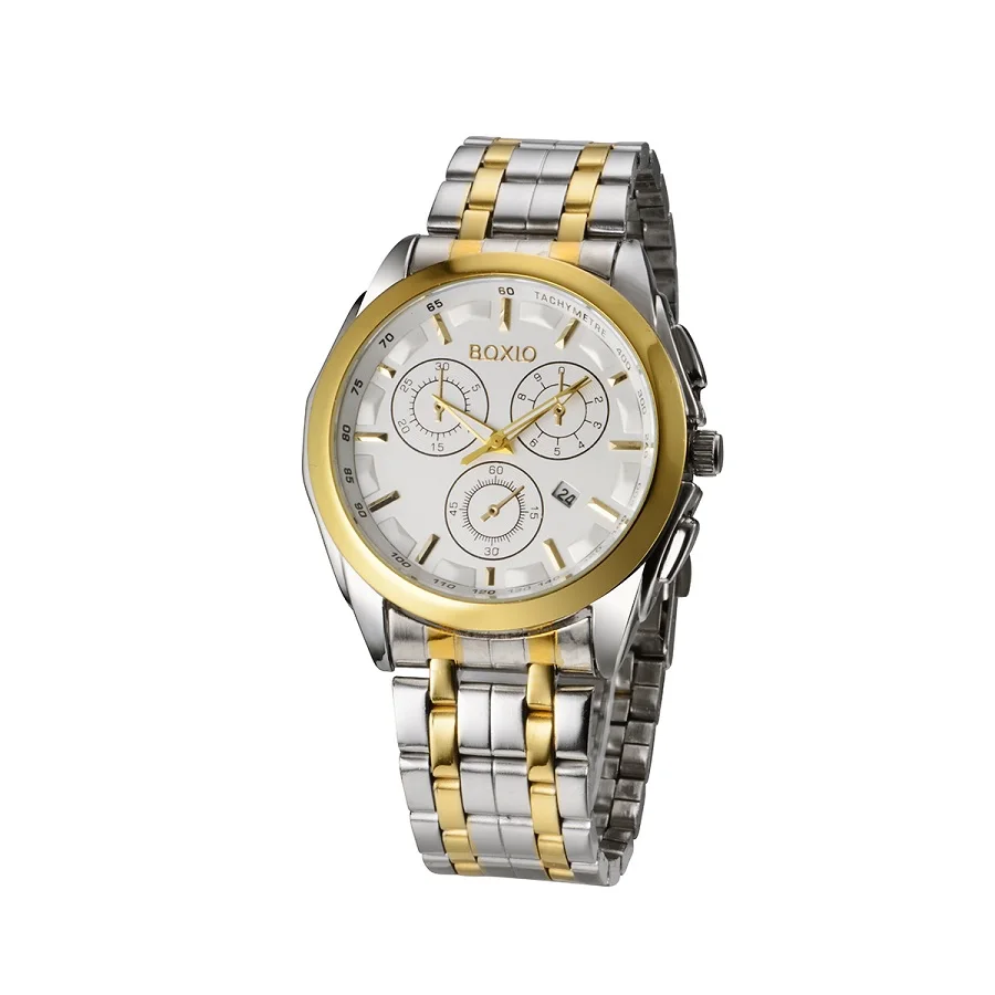 

Business Mens Watches Top Luxury Brand Watch Men Quartz Wristwatch relogios masculinos Gold Silver Gift