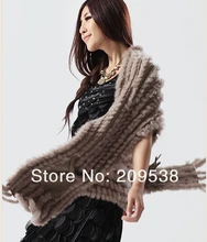 Free shipping Hot sale sweatshirt bunny fur shawl with pocket knitted bunny fur vest finest selling poncho style fur cape