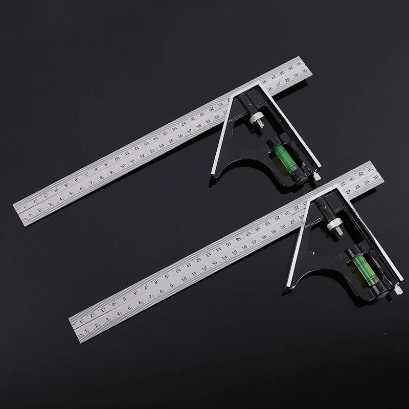 300mm Adjustable Engineers Combination Square Angle Ruler 45/90 Degree