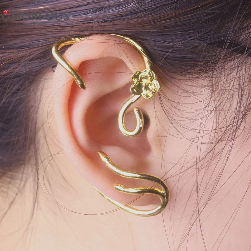 10Pair/Lot Beauty and the Beast Earrings Clip Fashion Jewelry