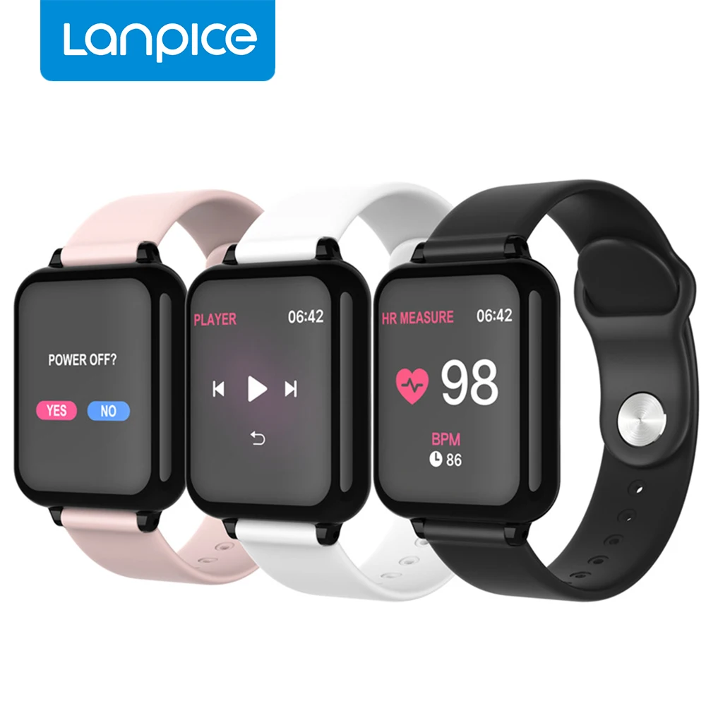 

Lanpice Smart Watch Men Women For Android Apple Phone Waterproof Heart Rate Bracelet Tracker Blood Pressure Sport Smartwatch