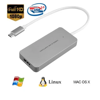

HDMI Video Capture Card Type C/USB C/UBS3.0 Game Live Streaming HD Mini Digital Video Capture 60fps 1080P for cp desktops laptop