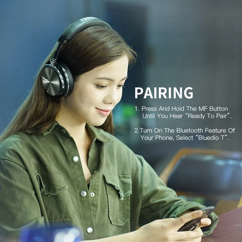 Bluedio T4 Headphone Wireless Bluetooth Headphones/Earphones with Microphone Bluetooth Music Headset 