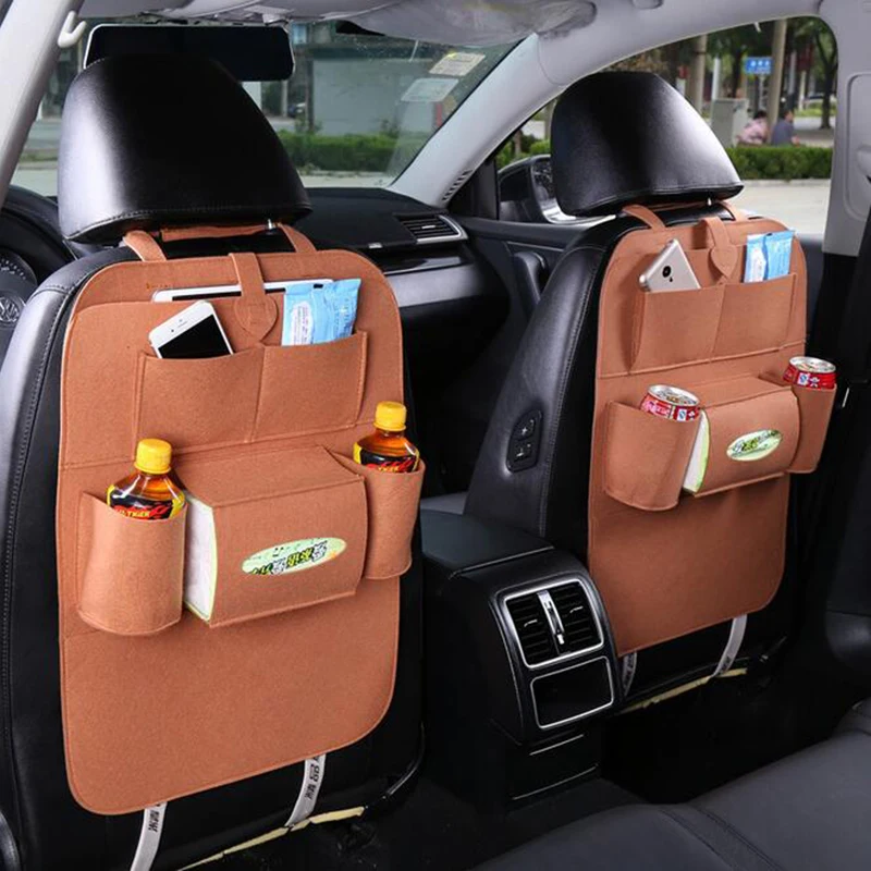 

VEAMOR Car Back Seat Storage Bag Car Hanging Bag Trach Net Holder Multi-pocket Car Storage Organization WB1266
