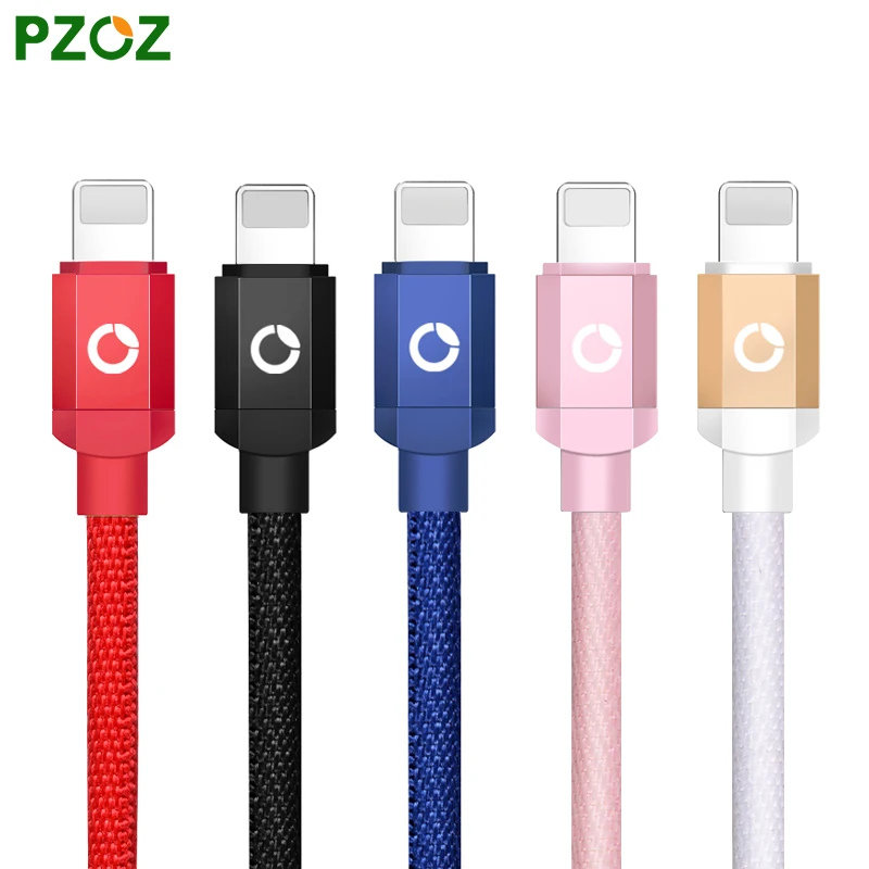 PZOZ كابل يو اس بي سريع شحن كابل ل iphone Xs ماكس Xr X 8 7 6 6 s زائد 5 s 5 s 5c SE ipad شاحن البيانات الحبل الهاتف المحمول الكابلات