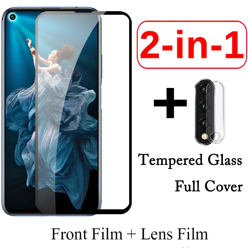 

2 in 1 Protective Glass for Huawei Honor 20 Pro Glass for Honor 20 Camera Lens Film Tempered Glas Screen Protector honor20 20pro
