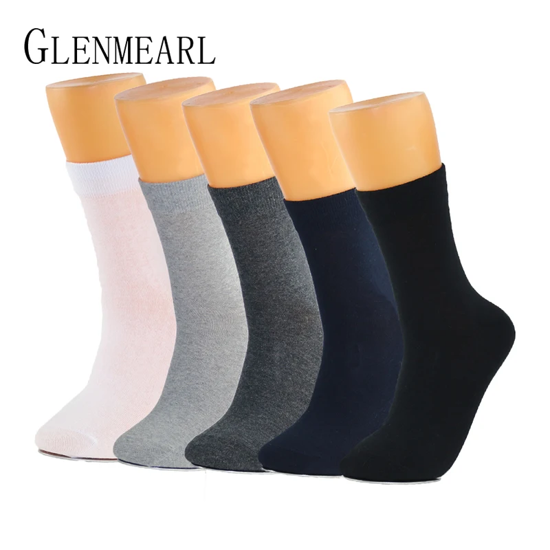 

Combed Cotton Men Socks Casual Soft Breathable Quality Coolmax Solid Color Sneaker Sport Athletic Male Socks For Men Plus Size