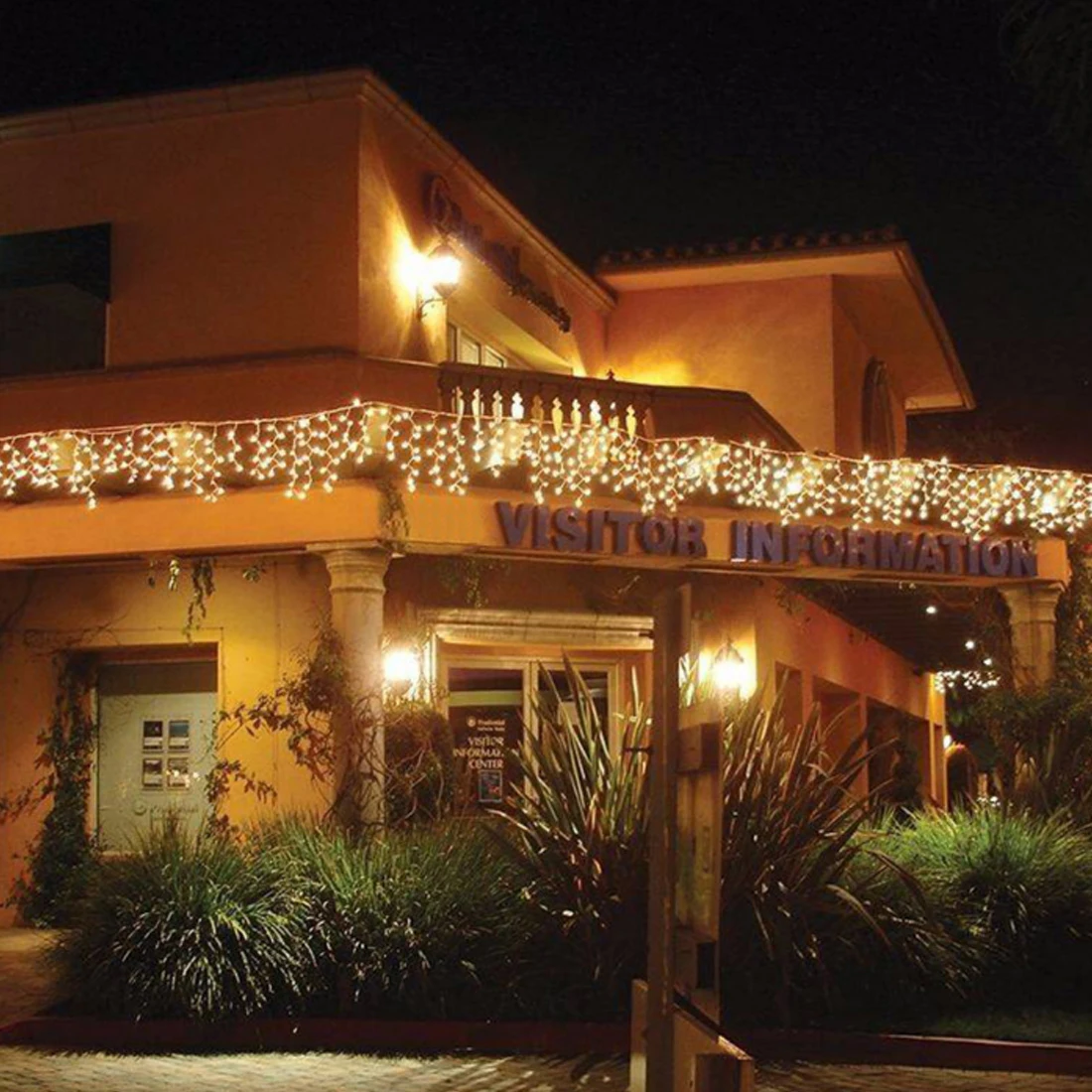 #Best LED Curtain Icicle String Light 220V 3.5M Indoor Drop LED Party Garden Stage Outdoor Decorative Christmas Garland Holiday Light