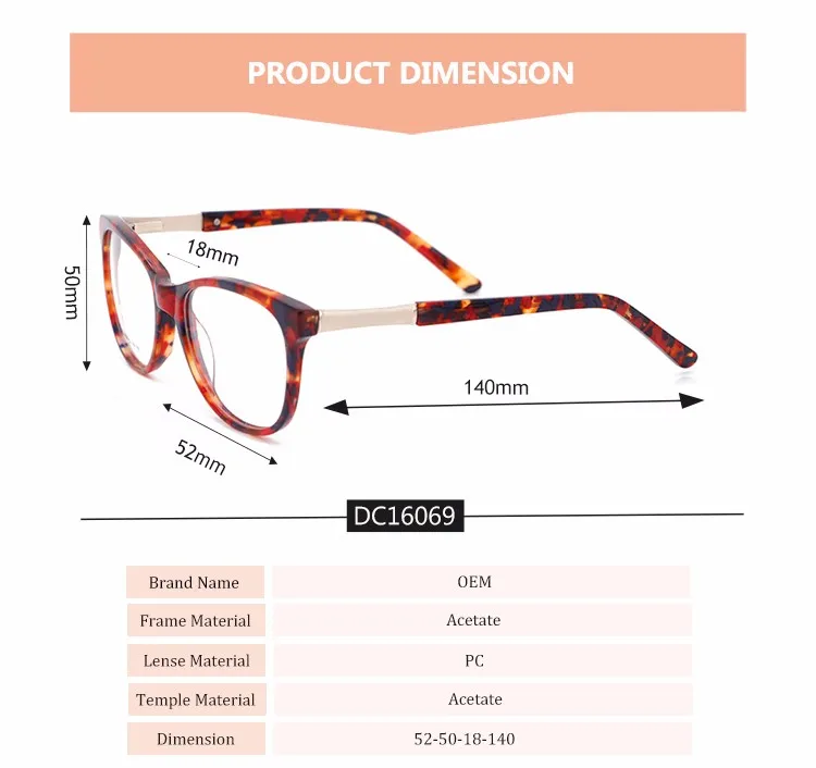 Fashion Unisex Designer High Quality Eyeglasses Frames Vintage Spectacle Amber Eyegalsses (1)