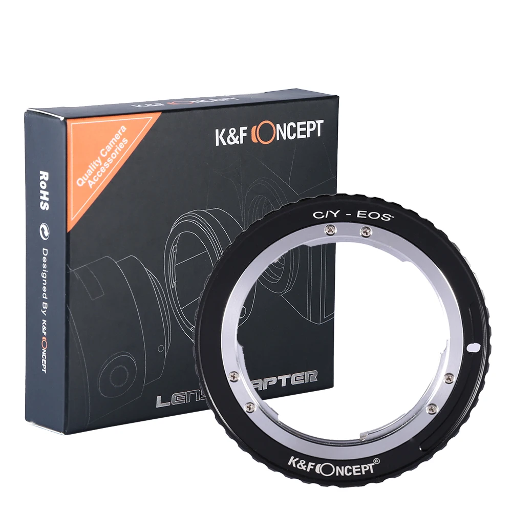 K& F концепция для объектива камеры C/Y-EOS переходное кольцо из алюминия для объектива Contax Yashica C/Y для крепления камеры Canon EOS EF