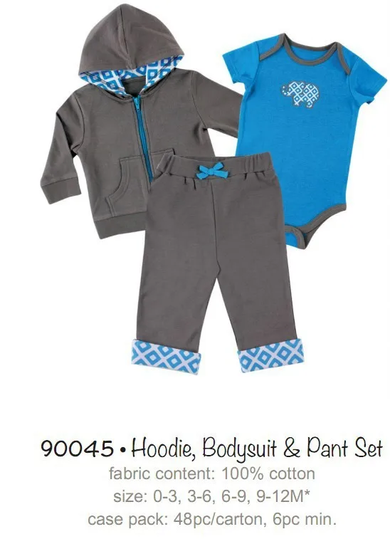 2015 Baby Boys Clothing Set Spring Summer Children's Clothing Sets Sports and Leisure suits 0-2 year Baby Clothing Set 3 pieces (2)